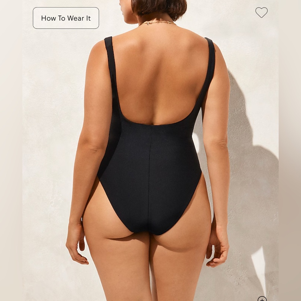 J.Crew | NWT Claudia one-piece in Classic Sculpt™ in Black | Sz 4 - Picture 3 of 11